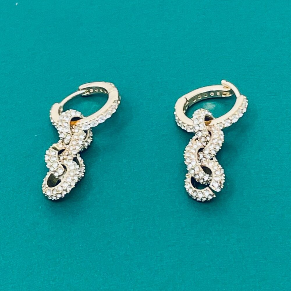 Ettika | Multi Ring Crystal Dangle Earrings - image 3